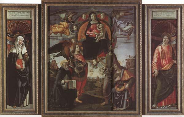 Domenicho Ghirlandaio Madonna in der Gloriole mit Heiligen china oil painting image